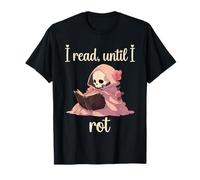 Topo di Biblioteca Lettrice Booknerd Leggo Fino a Decompormi Maglietta