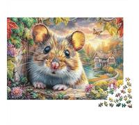 Topo di Campagna Puzzle 1000 Pezzi per Adulti Paesaggio Primaverile Gioco di Puzzle 1000 Pezzi Relax Casa 52x38cm/1000pcs