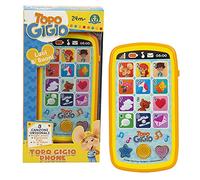 Topo Gigio - Smartphone Interattivo con Luci e Suoni, 3 Canzoni e la Voce Originale di Topo Gigio, Stimola l'Apprendimento Prescolare, per bambini a partire dai 3 anni, Giochi Preziosi , TPG31000