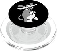 Topo Grande Cappello Sombrero Triste Stanco Annoiato Look Divertente Comico Divertimento PopSockets PopGrip per MagSafe