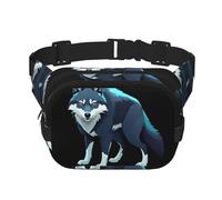 Topo Map Wolf Pack - Marsupio multifunzione, unisex, alla moda, per viaggi e sport