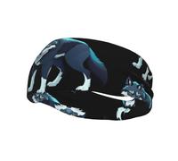 Topo Map Wolf Pack Yoga Sport Fitness Fascia Unisex Running Basket Fascia Elastica Fascia Sportiva Assorbente Del Sudore,