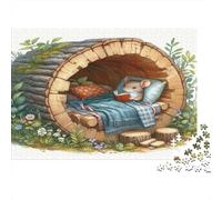 Topo nella Tana del Bosco Puzzle 1000 Pezzi Carta per Adulti Illustrazione da Fiaba Gioco di Puzzle 1000 Pezzi Relax Famiglia Regalo 70x50cm/1000pcs