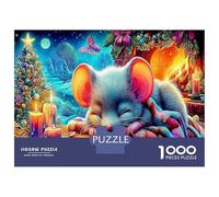 Topo Per Dopo La Scuola: 1000 Pezzi Enigma Ultra Difficile Sleeping Topo e Attività Fuzzle, Puzzle Per Bambini 38x26cm/1000pcs