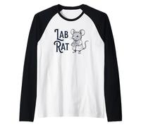 Topo Sveglio dello Scienziato del Ratto del Laboratorio con la biologia della Capsula di Maglia con Maniche Raglan