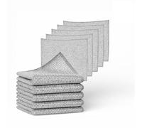 topolenashop 12 Pezzi Strofinacci Antigraffio in Filo Metallico - Panni Multiuso Cucina Riutilizzabili - Per Pentole, Piatti, Lavello, Superfici Delicate - Resistenti e Lavabili 47210