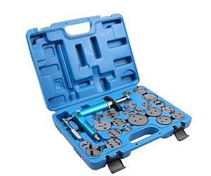 Topolenashop 23 Pezzi Set di arretratore ad aria compressa per pistoncini dei freni/freno utensile pneumatico Arretratore pneumatico ad aria per pistoncini freni 23 PZ montaggio smontaggio