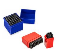 Topolenashop 36 Pezzi Set Punzoni Alfanumerici 4 mm in Acciaio Temprato con Custodia - Lettere A-Z, Numeri 0-8 con 6/9 e Simbolo &, per Marcatura su Metallo, Pelle, Legno, Plastica e Officina