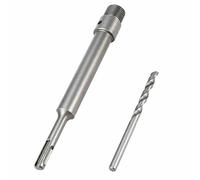 Topolenashop Asta Prolunga 160 mm per Fresa a Tazza SDS Plus - Barra in Widia con Punta di Centraggio e Filettatura M22, Estensione per Corone Cave e Carotatrice su Muratura e Cemento 16 cm