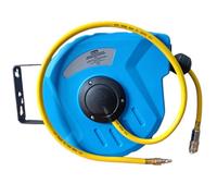 Topolenashop Avvolgitubo Portatile 12 METRI Aria Compressa 12 Bar 300 Psi 1/4" Fissaggio a Parete Muro Blu