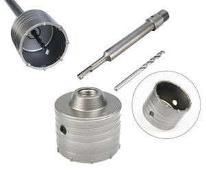 Topolenashop Carotatrice SDS Plus 100 mm per Calcestruzzo e Cemento | Fresa a Tazza Professionale con Asta 110 mm | Punta Foratura Profonda per Muro, Edilizia, Ristrutturazioni e Impianti