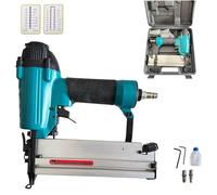 Topolenashop Chiodatrice e Graffettatrice Pneumatica 2 in 1 per Chiodi e Graffe | Calibro 18 da 10-50 mm e 16-40 mm | Con Valigetta, Accessori, Impugnatura Antiscivolo | Per Aria Compressa VA20123