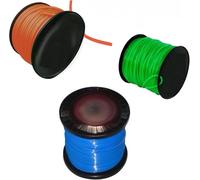 topolenashop Filo per decespugliatore Taglia Erba Quadrato 2,7 mm Bobina da 100 Metri Tagliaerba Rotolo Matassa per Erbacce Prato Giardinaggio e Fai da Te Colore Casuale