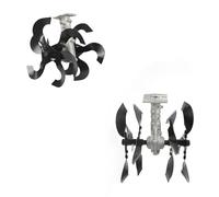 topolenashop Gruppo Zappette Compatibile per Decespugliatore 26 mm 9 Denti - Modello ROY-80820, Accessorio Fresatura e Zappatura Terreno