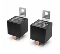 Topolenashop JD1914 Cablaggio Relè 12V 40A 5 Pin SPDT, Set 2 Pezzi con Staffa e Diodo Integrato, Wiring Harness per Fari LED Ventole Pompa Clacson, Auto Camion Furgoni Moto Barche SY-JDQ0021B