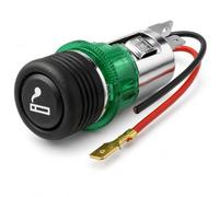 Topolenashop Kit Accendisigari Universale Auto 12V con Presa Illuminata e Accendino Incluso - Montaggio a Incasso Ø28-29 mm per Cruscotto Auto, Camper e Furgoni