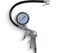 Topolenashop Pistola Gonfiaggio Pneumatici con Manometro 0-16 BAR | Precisione Professionale per Auto Moto Biciclette | Attacco Aria Compressa Standard | Strumento Pneumatico Garage Officina