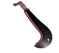 topolenashop Roncola Ronca con Lama 30 cm Professionale Tipo Bergamo con Manico in Cuoio Falcetto per Legna, Innesto Rami e Taglio Erba, Giardinaggio