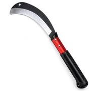 Topolenashop Roncola Ronca Professionale con Lama in Acciaio SK85 20 cm - Manico in Alluminio Rivettato, Leggera e Bilanciata, Lunghezza 47,5 cm, Copertura Lama per Potatura e Giardinaggio | 07884