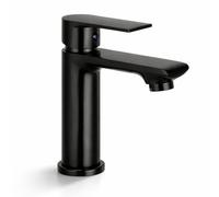 Topolenashop Rubinetto Lavabo Bagno Nero Opaco Miscelatore Monocomando per Lavandino con Aeratore Anticalcare Cartuccia Ceramica Acqua Calda e Fredda Risparmio Idrico Moderno | 94007