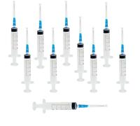 Topolenashop - Set 10 Siringhe da 5ml con Tappo | Dosaggio Preciso di Liquidi per Misurazione Tecnica, Laboratori, Piante, Fai-da-te| Confezionate Singolarmente | Art. 95067