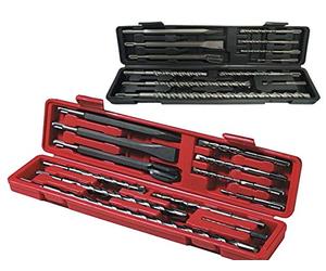 Topolenashop SET 12 PUNTE TRAPANO MARTELLO PNEUMATICO PUNTALI PUNTA SCALPELLI SDS PLUS Acciaio al carbonio ad alto contenuto