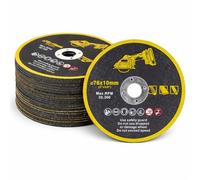 Topolenashop Set 25 Dischi da Taglio 76 mm per Smerigliatrice - Dischi Abrasivi Ø76x10 mm per Metallo, Acciaio e Ferro, Max 20300 RPM, Compatibili con Mini Flex e Mini Troncatrice