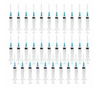 Topolenashop Set 30 Siringhe da 5ml con Tappo | Dosaggio Preciso di Liquidi per Misurazione Tecnica, Laboratori, Piante, Fai-da-te| Confezionate Singolarmente | Art. 95067
