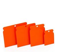 Topolenashop Set 4 Spatole Giapponesi in Plastica Flessibile - Spatole Professionali per Stucco, Filler, Adesivi e Carrozzeria, Lavabili, Riutilizzabili e Resistenti 9364400