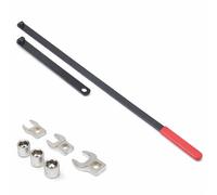 topolenashop Set 8 Chiavi Tendicinghia Lunghe per Cinghia a Serpentina - Bussole 13-18 mm e Aste 3/8” 1/2” - Kit per Tendicinghia Automatico a Molla Auto e Officina | FS-64050