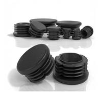 Topolenashop Set 8 Tappi Terminali Rotondi in Plastica 20/22/25/28 mm | Copritubi Universali per Sedie, Tavoli e Mobili - Piedini di Ricambio a Pressione Antigraffio (8pcs 22mm) 3283051