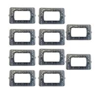 Topolenashop Set da 10 Supporti Compatibili BTicino Matix | Telai da Incasso 3 Moduli per Placche, Frutti Elettrici e Interruttori | Compatibili con Scatole 503 466975