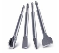 Topolenashop Set Da 4 punte da trapano SDS-Plus, punte per trapano con mezzi punta e punta piatta per mattoni, cemento, pietra, calcestruzzo e muratura, accessori per martello perforatore VHT02652