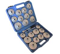 SET KIT CHIAVE A TAZZA PER FILTRO OLIO 23 PZ AUTO CON CHIAVE A CRICHETTO