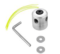 Topolenashop Testina Decespugliatore Doppio Filo in Nylon con Battuta Automatica - Testa in Alluminio Ricaricabile con Attacco M10, per Sfalcio Erba, Rifinitura Bordi e Manutenzione Giardino