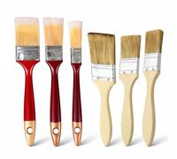 Topolenashop Topolenashop 6 Pennelli Pittura Professionali - Pennellesse Universali Indicati per Smalti e Vernici, Muri Legno e Ferro - Ghiera 25/38 / 50 mm 74362+74363
