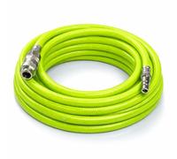 Topolenashop Tubo Aria Compressa 20 m per Compressore PVC Rinforzato Alta Pressione 300 PSI - Diametro Interno 10 mm (10x15 mm) - Attacco Rapido 1/4'' Uso Officina e Professionale 13205