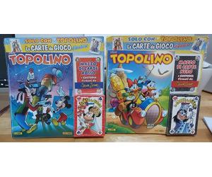 Topolino 3480 3481 - Le Carte da Gioco d'autore Silvia Ziche - Panini Blisterati