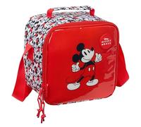 Safta MICKEY MOUSE - Frigorifero Waterproof, Frigorifero per Freddo e Calore, Frigorifero Facile da Trasportare, Frigorifero Impermeabile, Frigorifero per Escursione, 20 x 15 x 20 cm, rosso/bianco
