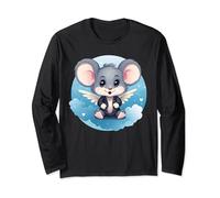 Topolino carino con le ali Maglia a Manica