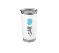 Topolino con Palloncino Compleanno Bicchiere termico in acciaio inox doppia parete