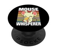 Topolino con simpatico design retrò per gli amanti dei topi PopSockets PopGrip Adesivo