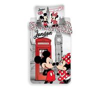 Topolino e Minnie London - Set da letto per bambini, copripiumino