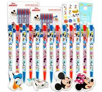 Topolino e Minnie Portamine e Gomme Bomboniere Bulk, 20 Matite e 8 Gomme per Sacchetti Goodie, Sacchetti, Premi in molto altro | Disney Party Supplies Kids, Boys Girls