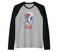 Topolino ed Elefante del Jiu Jitsu Maglia con Maniche Raglan