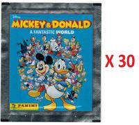 Topolino Mondo Fantastico Lotto 30 Bustine Figurine + Card Panini