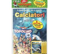 TOPOLINO n°3344 + ALBUM CALCIATORI PANINI 2019 + 8 BUSTINE Blisterato