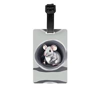 Topolino nel foro etichetta bagagli - Identificatore di valigie luminoso e colorato, etichette da viaggio da crociera per valigie, copertura completa per la privacy