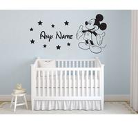 Topolino & Nome Personalizzato Muro Adesivo Disney Cameretta per Bambini Vinile