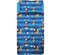 Topolino-Pluto Completo Letto 3pz Disney 1 Piazza Blu 100% Cotone Hermet